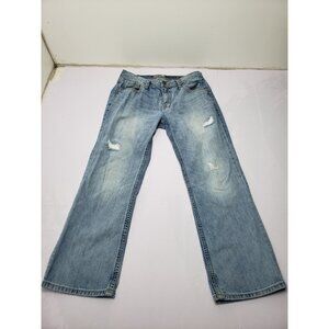 BKE Men’s Derek Relaxed Fit Low Rise Light Wash Bootcut Style Jeans Size 33S